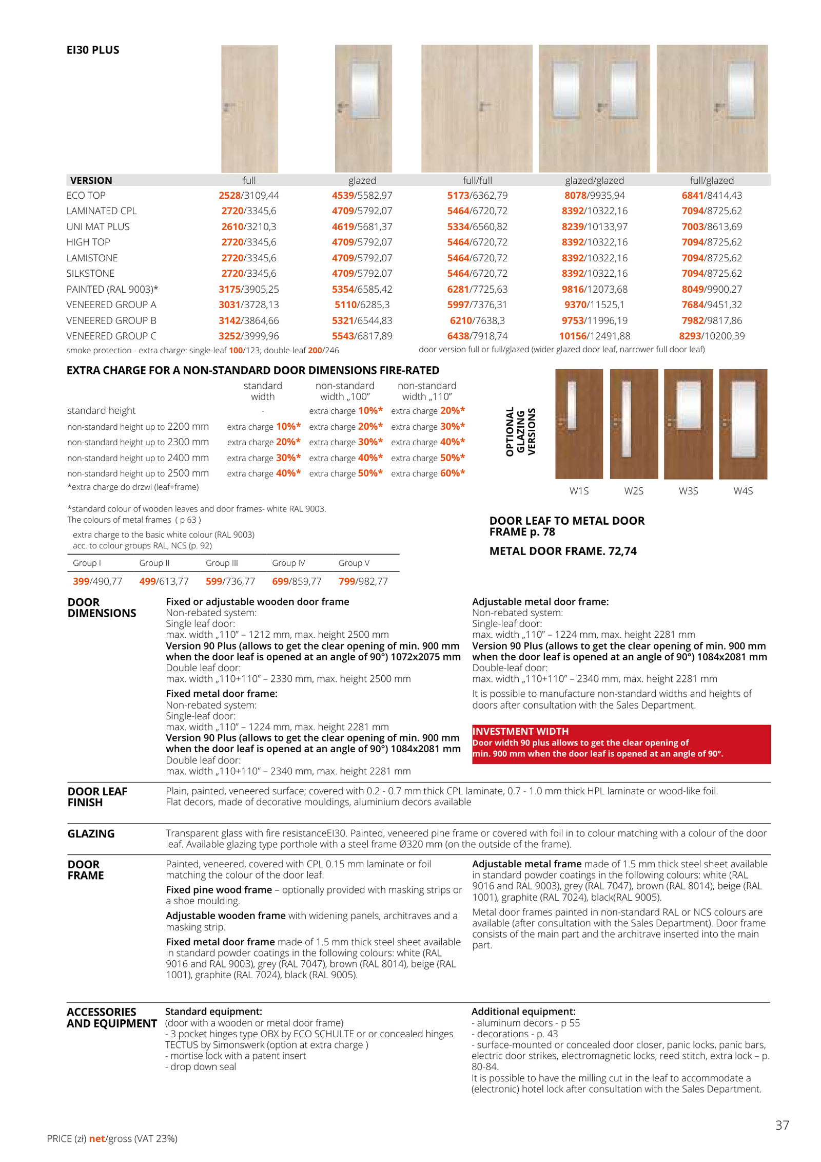 EI30 PLUS Ugunsdrošas durvis - POL-SKONE