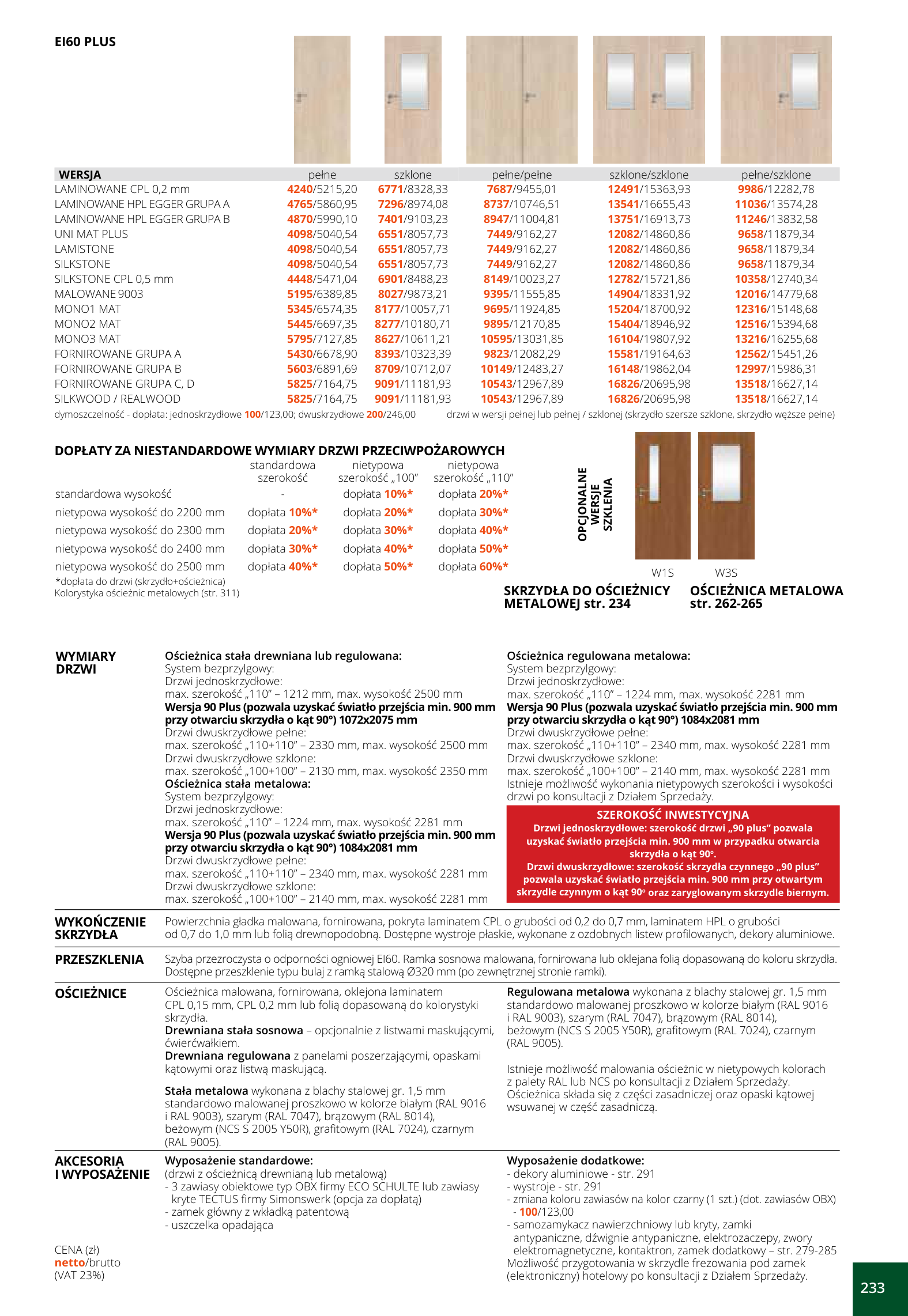 EI60 PLUS BEZPRZYLGOWE