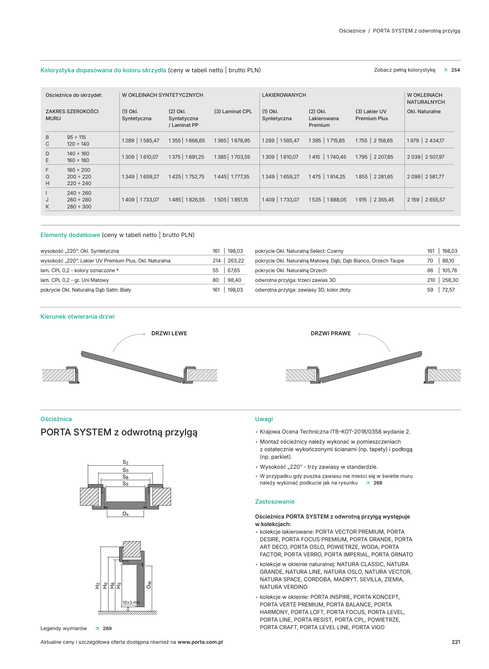 PORTA SYSTEM HYDRO PROTECT™ / PORTA SYSTEM ELEGANCE HYDRO PROTECT™