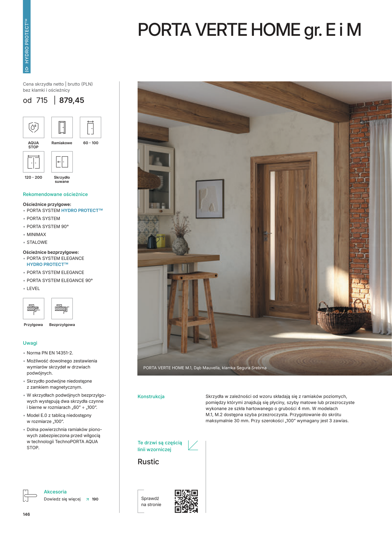 PORTA VERTE HOME gr. E i M