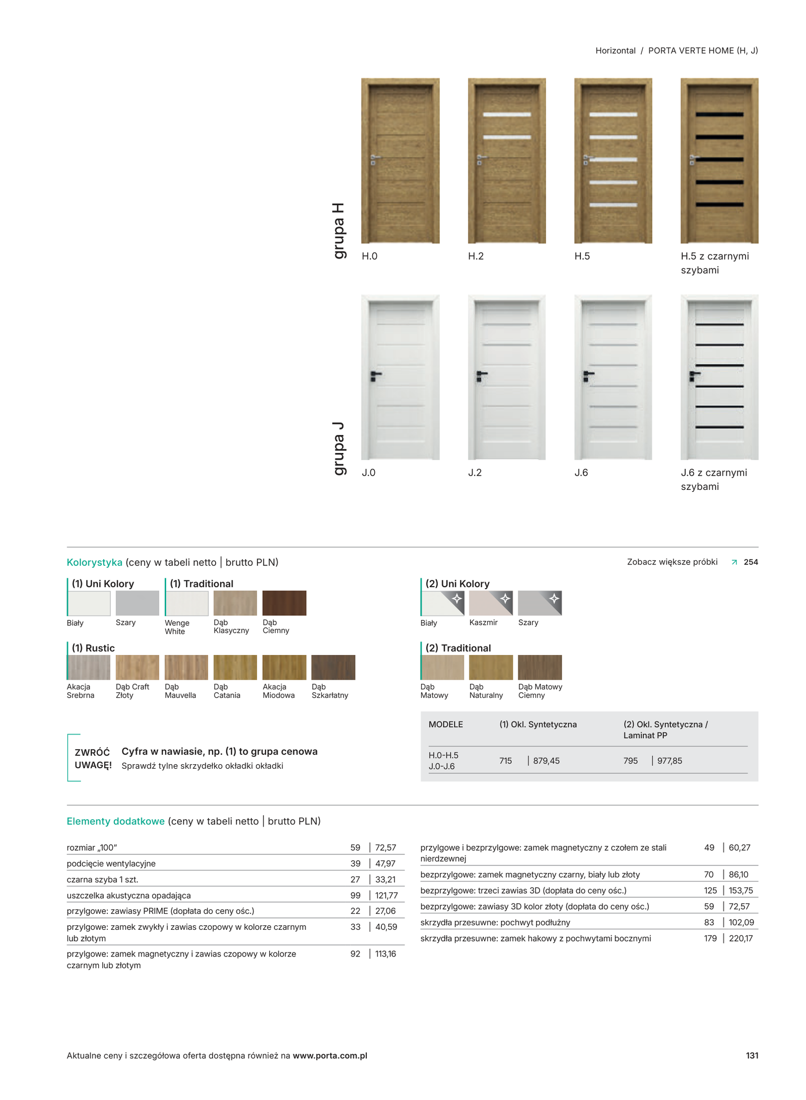 PORTA VERTE HOME gr. H i J